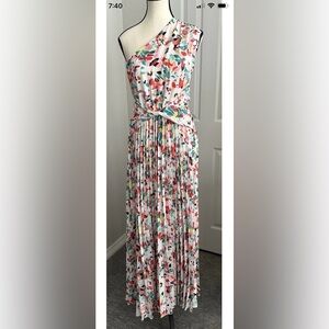 NWOT Boutique Floral One Shoulder Maxi Dress Size Small